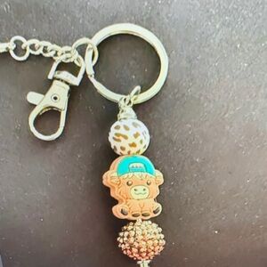 Cute Animal Key Holder with Gold Accents